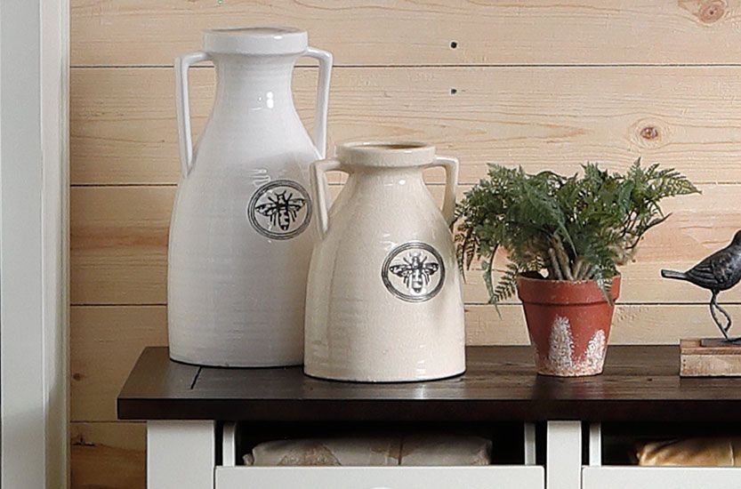 Ceramic Pots and a Plant