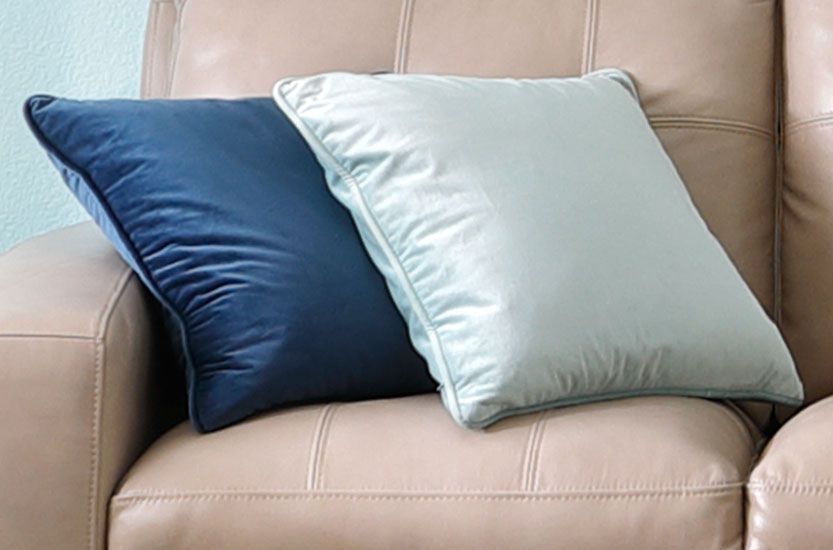 Blue Microvelvet Pillows